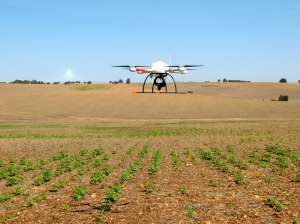 UAV used in this project to capture the remote images over sunflower fields